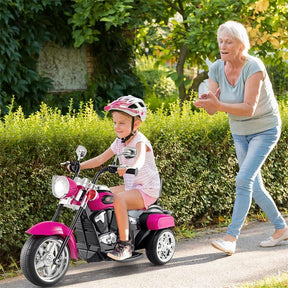 3 Wheel Kids Ride on Chopper-Style Motorcycle, 6V Battery Powered Kids Motorbike Trike Toy with Horn & Headlight