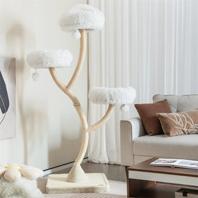 70" Tall Cat Tree Tower for Large Adult Cats, Multi-Level Kitten Activity Center with 3 Perches, Sisal Scratching Posts & Dangling Balls