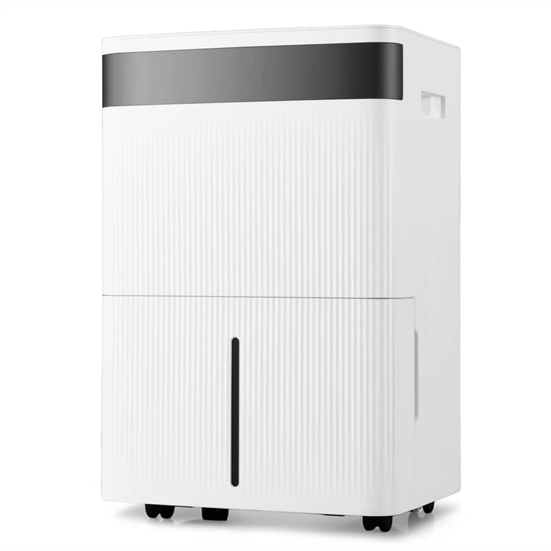 74 Pints Dehumidifier for Home & Basement, 4500 Sq.Ft Portable Dehumidifier with Drain Hose, 24H Timer, 3-Color Indicator, Auto Defrost for Bathroom