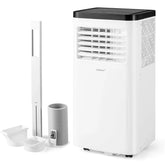 8000 BTU Portable Air Conditioner, 3-in-1 Floor AC Unit with Fan & Dehumidifier, Remote Control, 24H Timer, Window Kit for Rooms up to 350 Sq. Ft