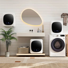 1.5 cu.ft Portable Clothes Dryer, 800W Electric Compact Laundry Dryer with Stainless Steel Tub & LED Touch Panel for Apartment, Dorm & RV