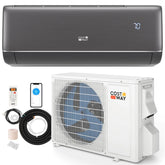 9100 BTU WiFi Mini Split Air Conditioner & Heater, 20.5 SEER2 115V Inverter Heat Pump System for Rooms Up to 450 Sq.Ft, Compatible with Alexa