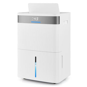 5500 Sq.Ft Dehumidifier for Basement, 96 Pints Home Dehumidifier with Auto Defrost, Drain Hose, 24H Timer, Sleep Mode & Wheels for Bathroom Bedroom