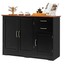 Buffet Storage Cabinet with 3 Doors, 2 Drawers & Adjustable Shelf, Farmhouse Storage Sideboard for Kitchen, Dining, Living Room & Coffee Bar