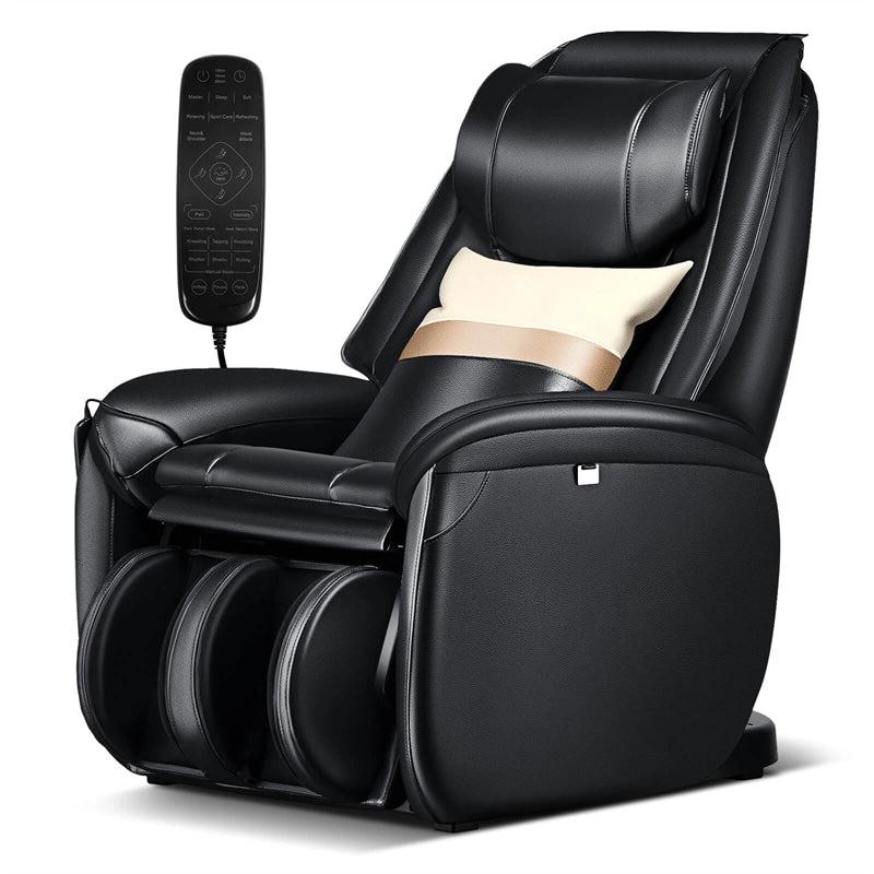 SL Track Full Body Massage Chair Zero Gravity Electric Massage Recliner with Heat, Pillow & Reversible Footrest