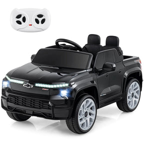 12V Ride-On Car, Licensed Chevrolet Ride On Truck Kids Electric Vehicle with Remote Control, Storage & Spring Suspension for Ages 3+