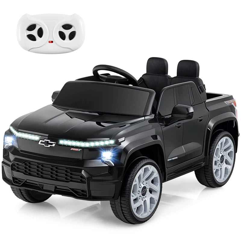 12V Ride-On Car, Licensed Chevrolet Ride On Truck Kids Electric Vehicle with Remote Control, Storage & Spring Suspension for Ages 3+