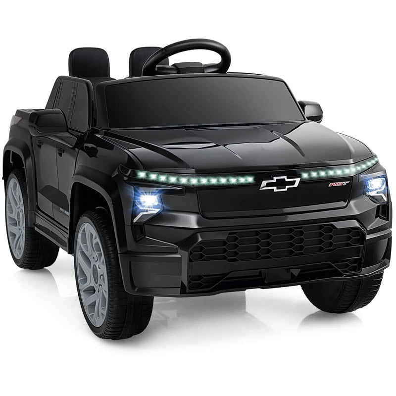 12V Ride-On Car, Licensed Chevrolet Ride On Truck Kids Electric Vehicle with Remote Control, Storage & Spring Suspension for Ages 3+