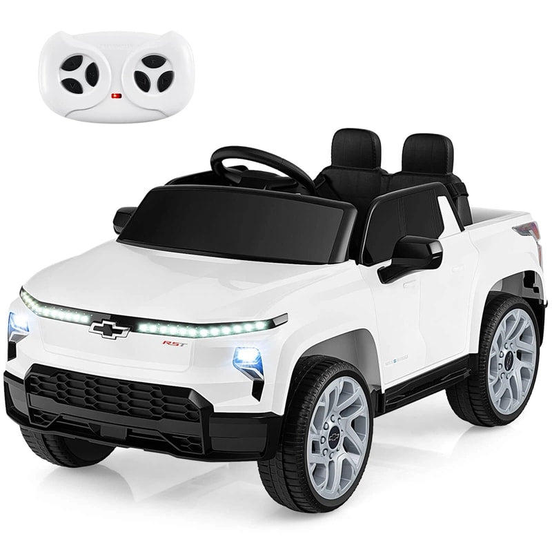12V Ride-On Car, Licensed Chevrolet Ride On Truck Kids Electric Vehicle with Remote Control, Storage & Spring Suspension for Ages 3+
