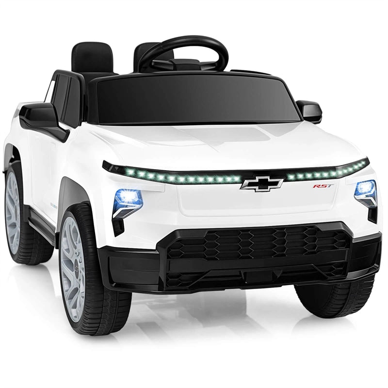 12V Ride-On Car, Licensed Chevrolet Ride On Truck Kids Electric Vehicle with Remote Control, Storage & Spring Suspension for Ages 3+