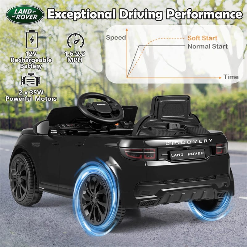 12V Kids Ride-On Car Licensed Land Rover Sport Electric Vehicle with Remote Control, LED Lights & Music, Ride-on Toy for Boys & Girls 3+
