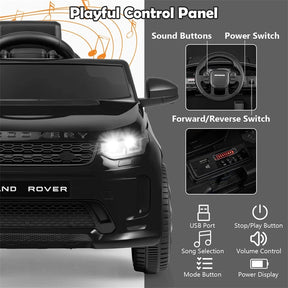 12V Kids Ride-On Car Licensed Land Rover Sport Electric Vehicle with Remote Control, LED Lights & Music, Ride-on Toy for Boys & Girls 3+