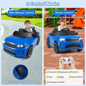 12V Kids Ride-On Car Licensed Land Rover Sport Electric Vehicle with Remote Control, LED Lights & Music, Ride-on Toy for Boys & Girls 3+