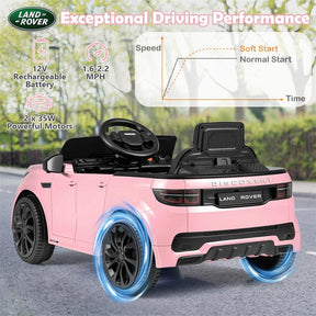 12V Kids Ride-On Car Licensed Land Rover Sport Electric Vehicle with Remote Control, LED Lights & Music, Ride-on Toy for Boys & Girls 3+