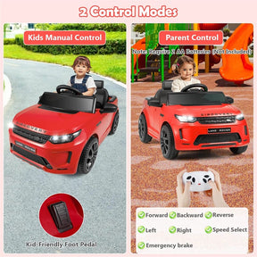 12V Kids Ride-On Car Licensed Land Rover Sport Electric Vehicle with Remote Control, LED Lights & Music, Ride-on Toy for Boys & Girls 3+
