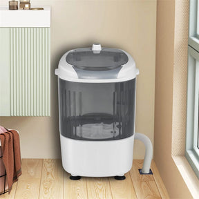 5.5lbs Portable Mini Washing Machine with Spin Dryer & Drain Hose, Semi-Auto Laundry Washer for Dorm RV