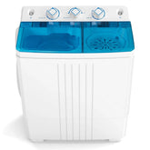 Portable Washing Machine, 2-in-1 Twin Tub Washer Spin Dryer Combo with Built-in Drain Pump, 20LB Capacity & Compact for Apartment, Dorm & RV