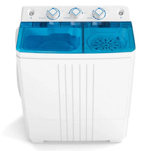 Portable Washing Machine, 2-in-1 Twin Tub Washer Spin Dryer Combo with Built-in Drain Pump, 20LB Capacity & Compact for Apartment, Dorm & RV