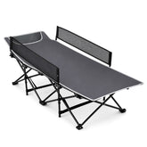 Foldable Camping Cot For Kids, Portable Sleeping Cot , Outdoor Heavy-Duty Metal Frame for Backpacking, Hiking, Beach