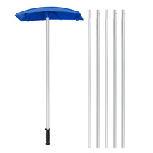 Snow Roof Rake, 3.4-20 FT Extendable Snow Removal Tool with 24" Wide Blade & Wheels, Lightweight Scratch-Proof Aluminum House Rooftop Rake for Leaves Debris Removal