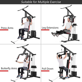 Multifunctional Cross Trainer Exercise Workout Equipment Fitness Weight Strength Training Machine Home Gym System