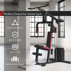 Multifunctional Cross Trainer Exercise Workout Equipment Fitness Weight Strength Training Machine Home Gym System