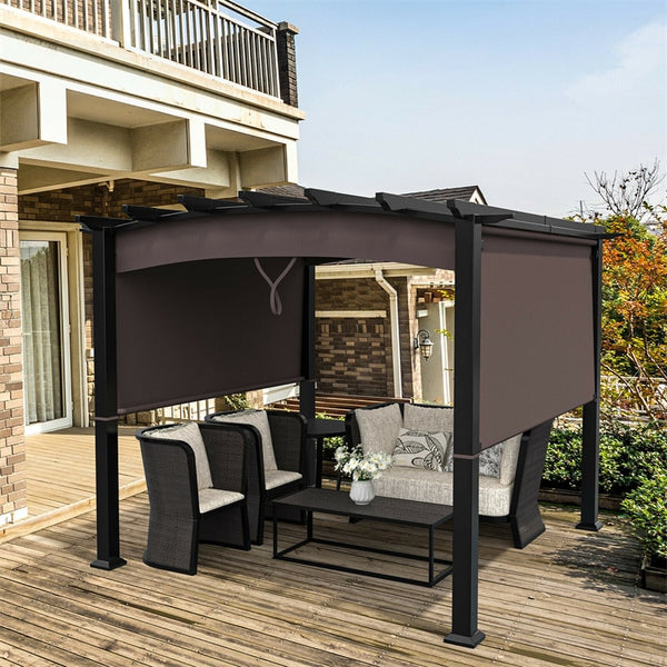 10 x 10 FT Outdoor Retractable Pergola Sale, Price & Reviews - Eletriclife