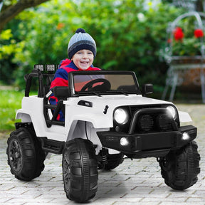 Kids Ride on Car 12V Battery Powered Electric Riding Toy Truck with Remote Control & LED Lights