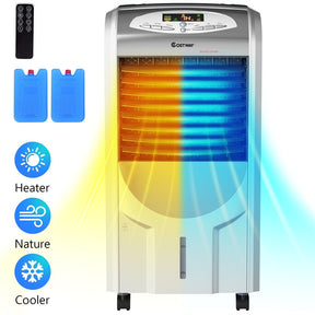 Canada Only - 5-in-1 Portable Air Cooler Fan with Heater and Humidifier Function