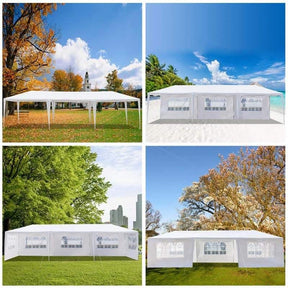 Canada Only - 10 x 30 FT Outdoor Party Wedding Canopy Tent with 8 Removable Sidewalls
