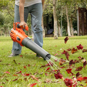 20V Cordless Leaf Blower with Battery & Charger, 5-Speed Electric Blower for Lawn Care, Battery Powered Leaf Blower Lightweight
