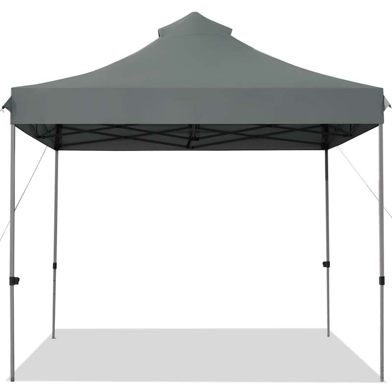 10 x 10 FT Pop Up Canopy Tent Portable Folding Event Party Tent Adjustable with Roller Bag