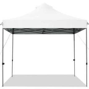 10 x 10 FT Pop Up Canopy Tent Portable Folding Event Party Tent Adjustable with Roller Bag
