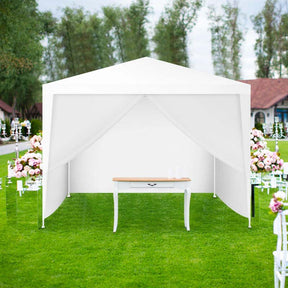 10 x 10 FT Outdoor Gazebo Canopy Tent Party Wedding Event Tent with 4 Removable Sidewalls