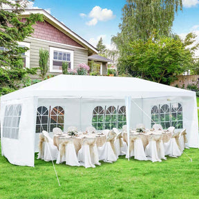 Canada Only - 10 x 20 FT Outdoor Party Wedding Canopy Tent with 4 Removable Sidewalls & Carry Bag