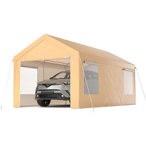 Canada Only - 10 x 20 FT Heavy-Duty Steel Portable Carport Car Canopy Tent