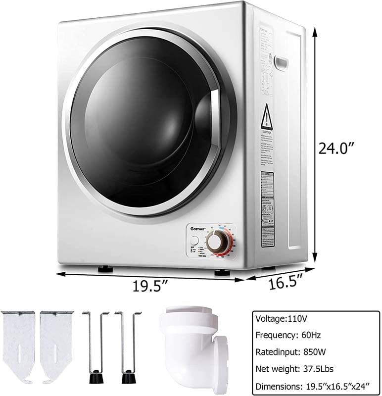 Compact Laundry Dryer Machine Electric Portable Clothes Dryer for Apartment