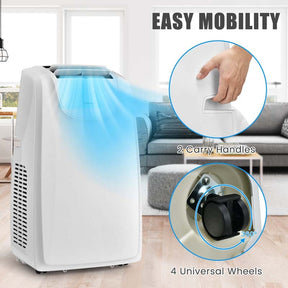 11500 BTU Portable Air Conditioner with Dual Hose, Powerful 3-in-1 AC Unit with Dehumidifier, Fan, Sleep Mode