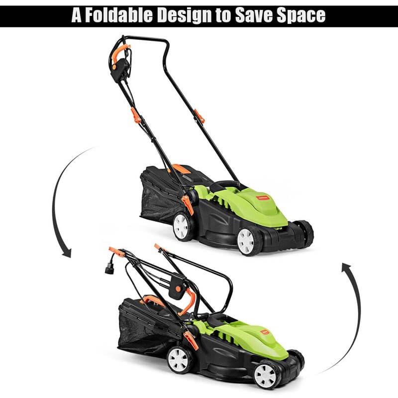 10 Amp 15 in. Electric Lawn Mower with Comfort Grip Handle