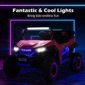 Canada Only - 12V 2-Seater Kids Ride On UTV Car with Lights & Music