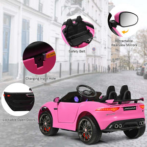 12V Jaguar F-Type SVR Licensed Kids Ride On Car, Battery Powered Riding Toy Car with Remote Control