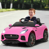 12V Kids Ride On Car, Licensed Jaguar F-Type SVR Battery Powered Electric Vehicle with Remote Control