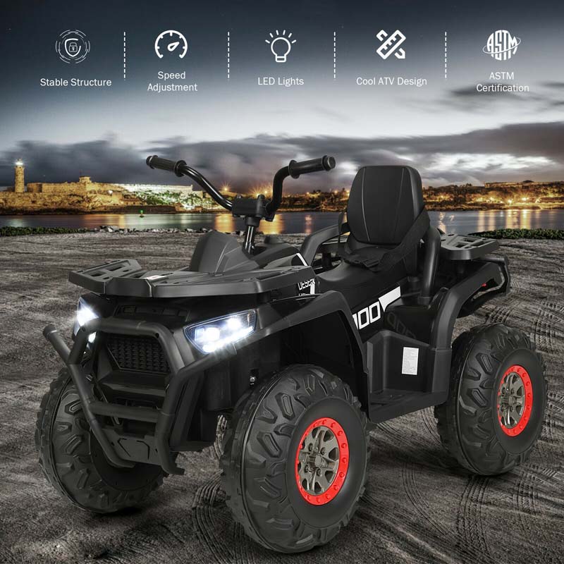 Canada Only - 12V Kids Ride-On 4-Wheeler ATV with MP3 & LED Lights