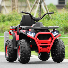 12V Kids Ride-On Electric ATV 4-Wheeler Quad Car Toy with MP3 & LED Lights