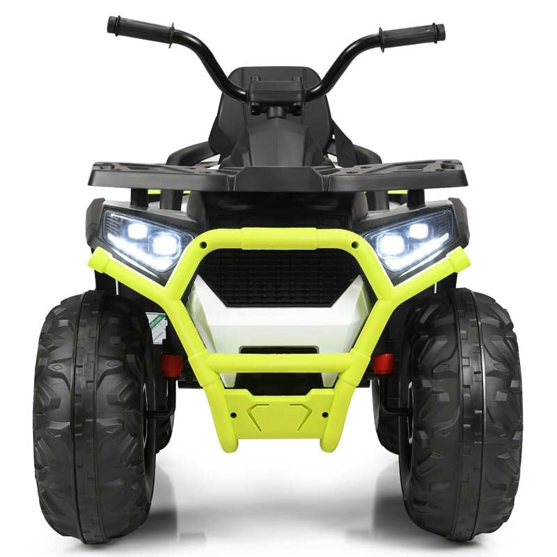 12V Kids Ride-On Electric ATV 4-Wheeler Quad Car Toy with MP3 & LED Lights