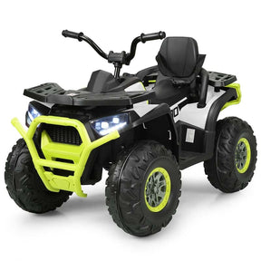 12V Kids Ride-On Electric ATV 4-Wheeler Quad Car Toy with MP3 & LED Lights