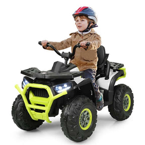 12V Kids Ride-On Electric ATV 4-Wheeler Quad Car Toy with MP3 & LED Lights