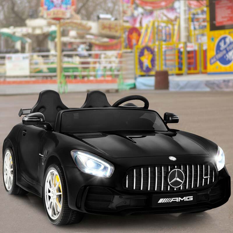 Licensed Mercedes Benz AMG GTR 2-Seater Ride-on Car 12V Battery Powered Vehicle Kids Riding Toy Car with Remote