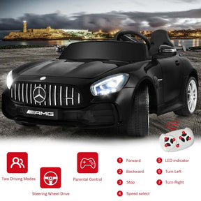 Licensed Mercedes Benz AMG GTR 2-Seater Ride-on Car 12V Battery Powered Vehicle Kids Riding Toy Car with Remote