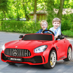 Licensed Mercedes Benz AMG GTR 2-Seater Ride-on Car 12V Battery Powered Vehicle Kids Riding Toy Car with Remote